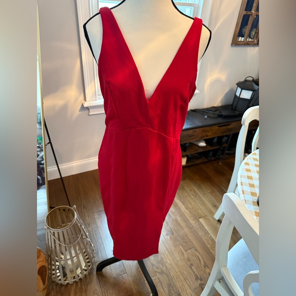 Lulu's Vibrant Sexy  Red  Dress